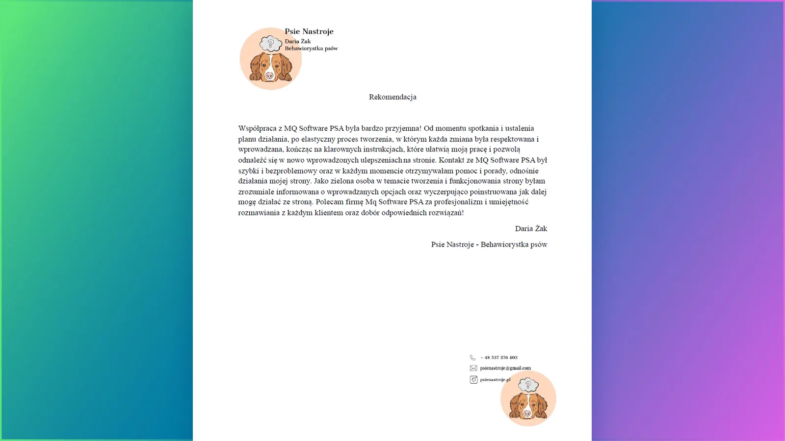 Recommendations